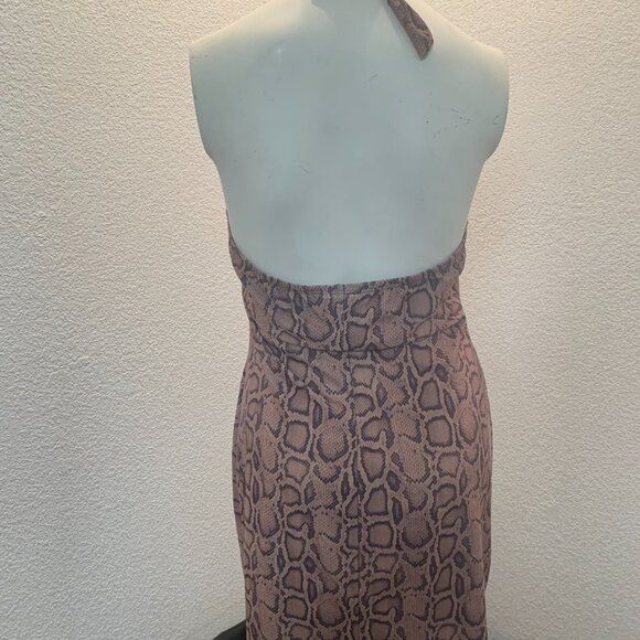 No Boundaries animal print halter dress size L juniors - Picture 4 of 9